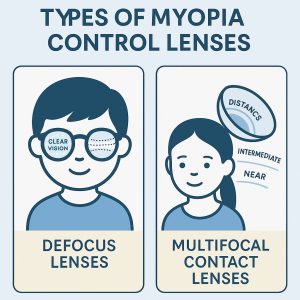 Types of Myopia Control Lenses – Defocus vs Multifocal